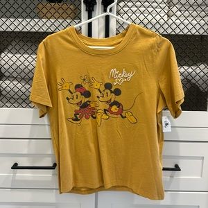 NWT embroidered Mickey and Minnie Disney Top